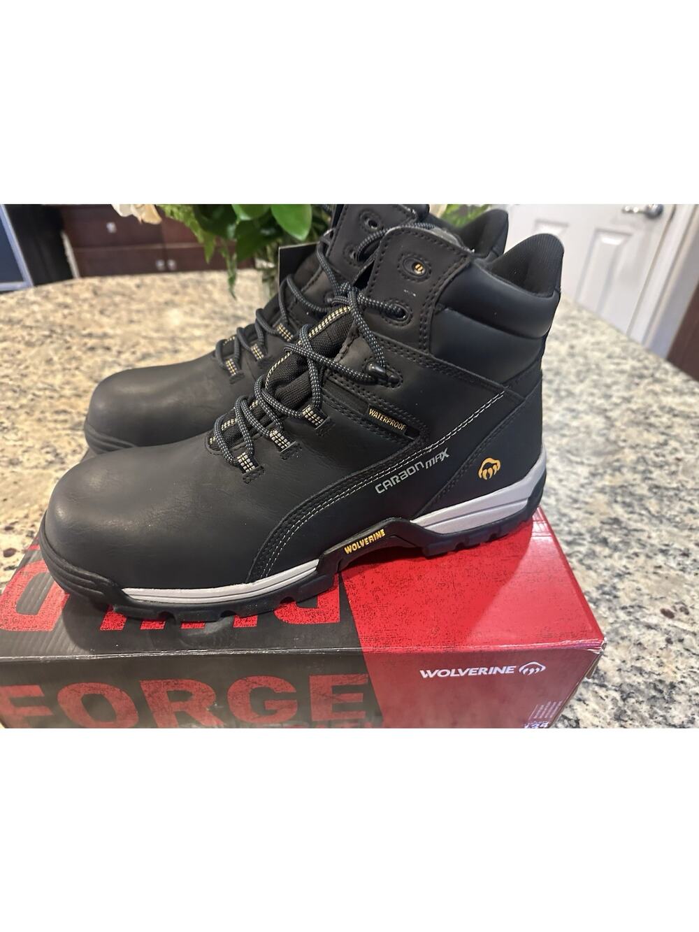 Wolverine Men's Tarmac Waterproof Reflective Composite-Toe 6" Work Boot Size 13